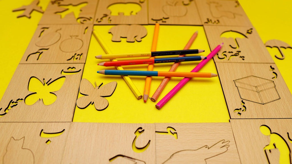 3 in 1 Wooden Kids Drawing Stencils + Puzzle Jumbo Pack ( 99 Pieces Set)