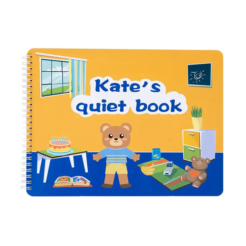 Educational Kids Quiet Book – Brain Boosting Activity Pre Schooling Book