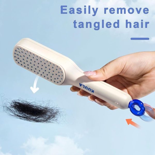 4 In 1 Self Cleaning Hair Brush Comb