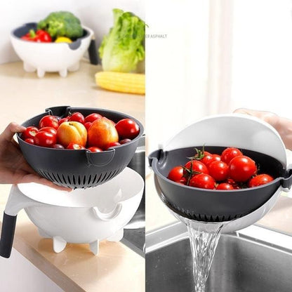 9 In 1 Vegetable Cutter With Drain Basket